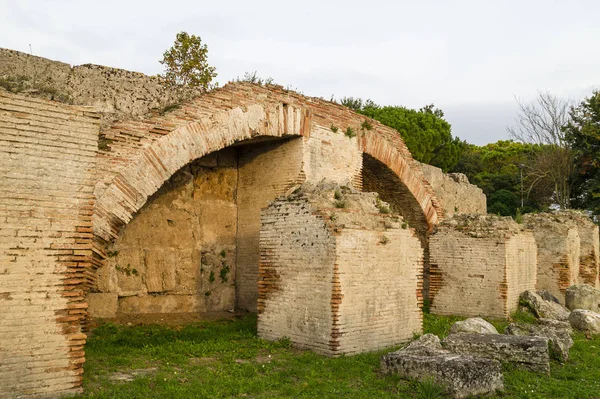 Paestum Neapel Italien November 2015 Herbstabend Paestum Unesco Weltkulturerbe Mit — Stockfoto