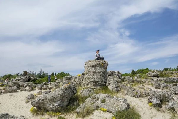 The natural phenomenon Pobiti Kamani, known as The Stone Forest and Dikilitash ,natural landmark in a sacred and powerful place since antiquity near Varna, Bulgaria.