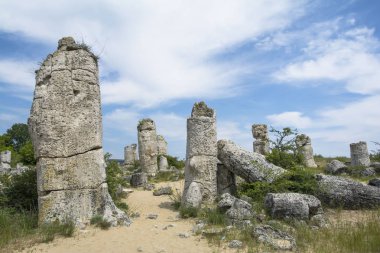 Doğal fenomen Pobiti Kamani, Taş Orman ve Dikilitash olarak bilinen, Varna, Bulgaristan yakınlarındaki antik çağlardan beri kutsal ve güçlü bir yerde doğal dönüm noktası. 