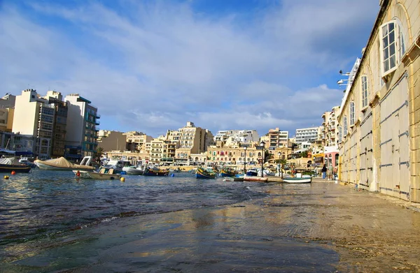 Острова Мальта Европа Ноября 2014 Года Beautiful Autumn Morning Spinola — стоковое фото