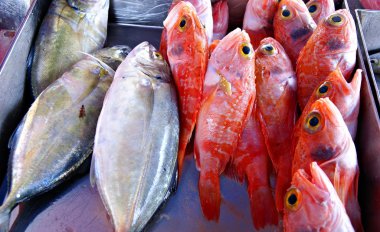 Fish market in Marsaxlokk Village,Malta clipart