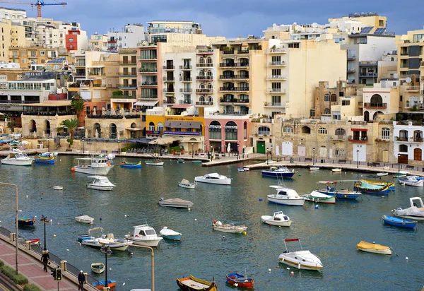 Julian Island Malta November 2014 Beautiful Morning Spinola Bay Julian — Stock Photo, Image