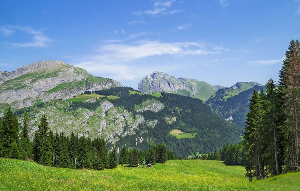 Hermoso Paisaje Verano Los Alpes Franceses — Foto de Stock
