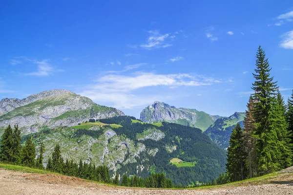 Прекрасный Летний Пейзаж Французских Альпах — стоковое фото
