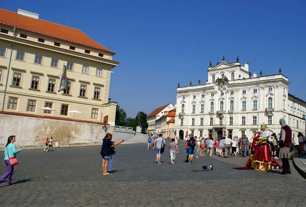 Praga Repubblica Ceca Luglio 2014 Paesaggio Urbano Estivo Strade Praga — Foto Stock