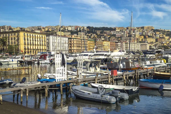 Naples Italia Noviembre 2015 Colorido Golfo Nápoles Atracción Turística Increíble — Foto de Stock