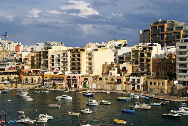 Julians Bay Eiland Malta November 2014 Maltese Kust Julians Bay — Stockfoto