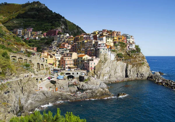 Manarola Cinque Terre Italien Juni 2015 Bunte Manarola Berühmtes Dorf — Stockfoto