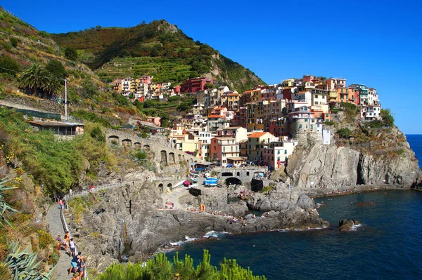 Manarola Cinque Terre Italien Juni 2015 Bunte Manarola Berühmtes Dorf — Stockfoto