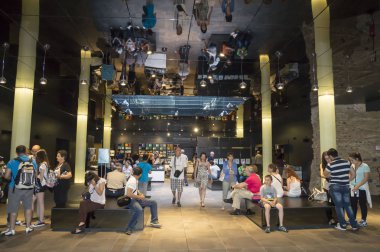 Dünyanın en büyük ikinci Mısır Müzesi olan Egizio Müzesi 'ni ziyaret edenler. 