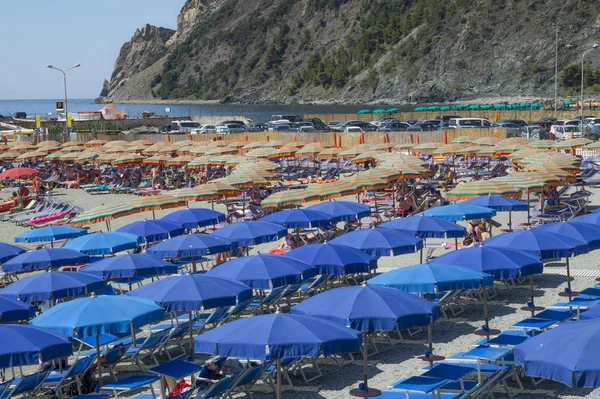 Monterosso Ligurië Italië Juni 2015 Monterosso Mare Beach Beroemde Cinque — Stockfoto