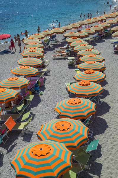 Monterosso Liguria Italy June 2015 Monterosso Mare Beach Famous Cinque — Stock Photo, Image