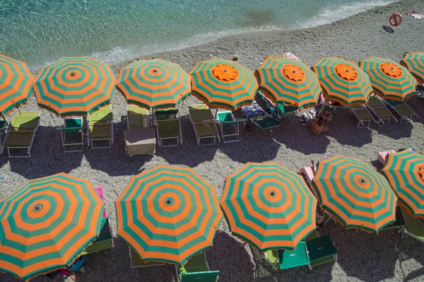 Monterosso Ligurien Italien Juni 2015 Monterosso Mare Beach Berühmte Cinque — Stockfoto