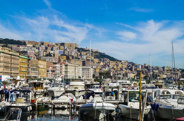 Naples Italia Noviembre 2015 Colorido Golfo Nápoles Atracción Turística Increíble — Foto de Stock