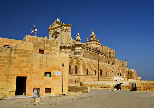 VICTORIA,GOZO ISLAND ,MALTESE ISLANDS - NOVEMBER 5, 2014. Cathedral of Victoria Citadel, known like Rabat, capital of Gozo Island, Maltese Islands