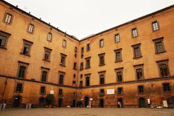 Naples Itália Novembro 2015 Paredes Dentro Castelo Medieval Nuovo Novo — Fotografia de Stock