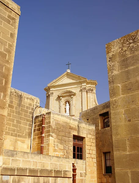 Victoria Isla Gozo Islas Maltese Noviembre 2014 Catedral Victoria Ciudadela — Foto de Stock