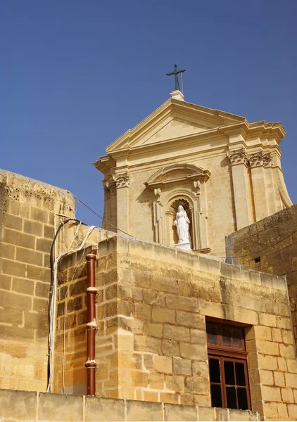 Victoria Isla Gozo Islas Maltese Noviembre 2014 Catedral Victoria Ciudadela — Foto de Stock