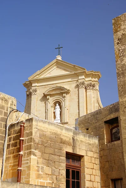 Vitória Ilha Gozo Ilhas Maltese Novembro 2014 Catedral Victoria Citadel — Fotografia de Stock