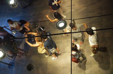 Dünyanın en büyük ikinci Mısır Müzesi olan Egizio Müzesi 'ni ziyaret edenler.