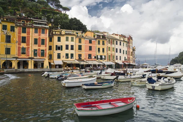 Portofino Ligurië Italië Juni 2015 Regenachtige Avond Zomer Portofino Village — Stockfoto