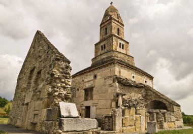 Romanya'da Ulpia Traiana Augusta Dacica Sarmizegetusa Antik Kalıntıları. Roma Forumu Harabeleri.  