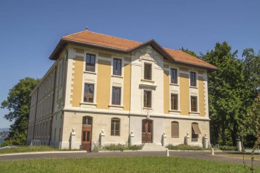 Cenevre, İsviçre - 26 Haziran 2015. Cenevre Botanik Konservatuarı ,İsviçre. 