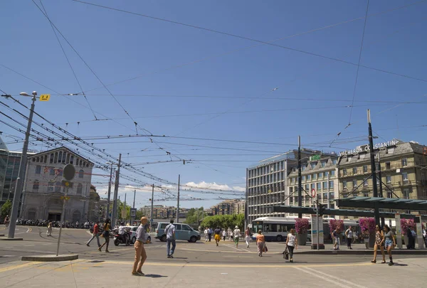 Lucca Italien Juni 2015 Gamla Gatan Luccas Medeltida Fästning Puccinis — Stockfoto