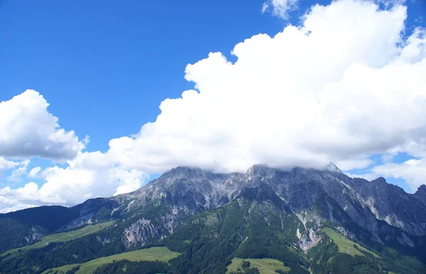 Clouds Pinzgau Mountains — Stock Photo, Image