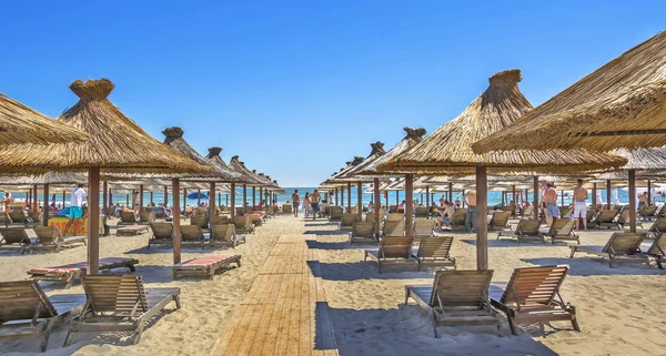 Mamaia Constanta Rumänien Juli 2016 Sommererholung Der Küste Des Schwarzen — Stockfoto