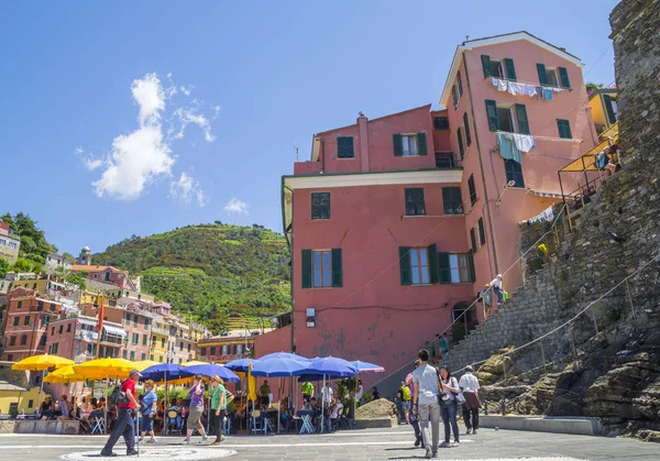 Vernazza Cinque Terre Itália Junho 2015 Vernazza Colorido Famosa Atração — Fotografia de Stock