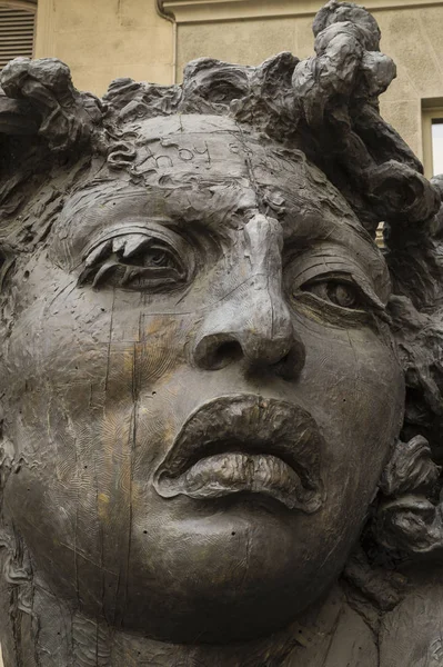 Turin Italy June 2015 Bronze Street Art Hoy Hoy Sculpture — Stock Photo, Image