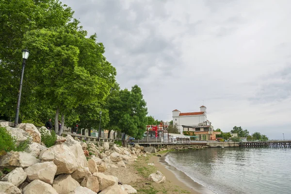 Balchik Bulgaria Europe Mei 2016 Hari Muram Pantai Balchik Resor — Stok Foto