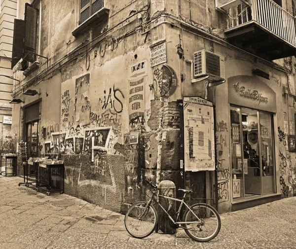 Naples Italie Novembre 2015 Vue Sur Rue Dans Centre Historique — Photo
