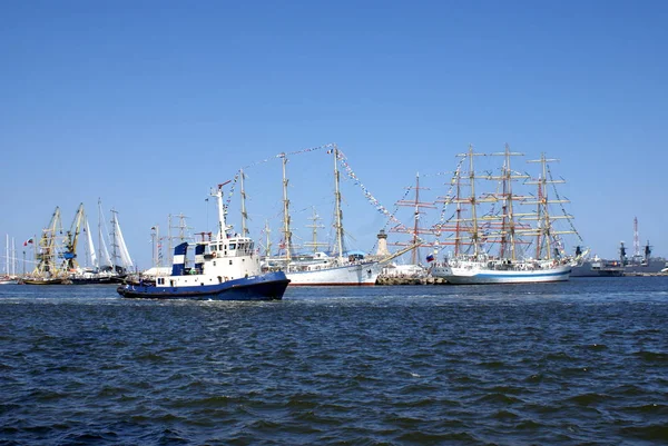 Port Constanta Rumänien Den Maj 2014 Segelbåtar Som Deltar Tävlingen — Stockfoto