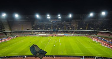Napoli, İtalya - 8 Kasım 2015. Stadyum San Paolo maç sırasında Napoli - Udinese.