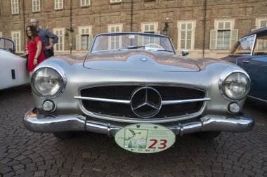Torino, İtalya - 26 Haziran 2015. Valentino Park'ta bir yaz akşamı 