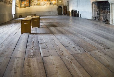 Avrupa 'daki eski şatonun içi