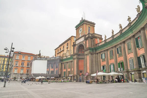 Piazza Dante Alighieri Corazón Del Centro Histórico Nápoles Con Internado — Foto de Stock