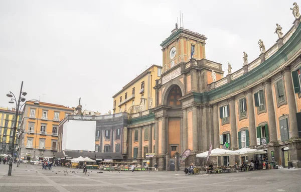 Piazza Dante Alighieri Corazón Del Centro Histórico Nápoles Con Internado — Foto de Stock