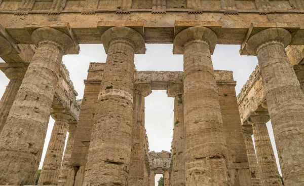 Greek Temples Paestum Unesco World Heritage Site Some Most Well —  Fotos de Stock