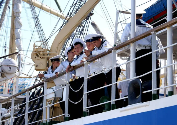 Port Constanta Romania May 2014 Brice Mircea Romanian Military Navy — Stock Photo, Image