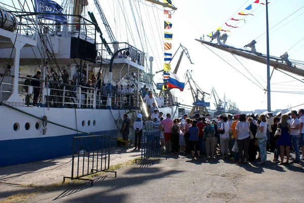 Port Constanta Romania May 2014 Brice Mircea Romanian Military Navy — стоковое фото