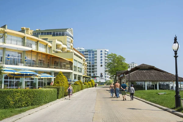 Golden Sands Varna Bulgaria May 2016 Популярный Летний Курорт Пляж — стоковое фото