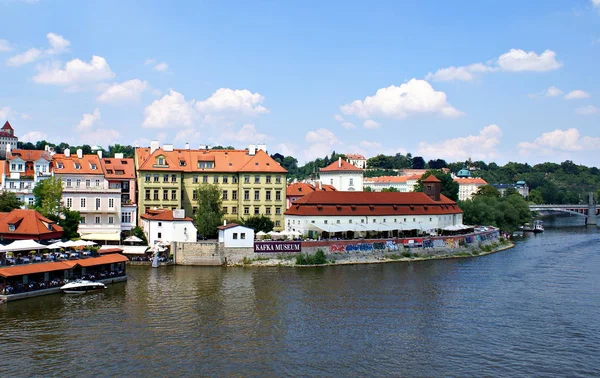 Prague République Tchèque Juillet 2014 Prague Sur Rivière Vltava Une — Photo