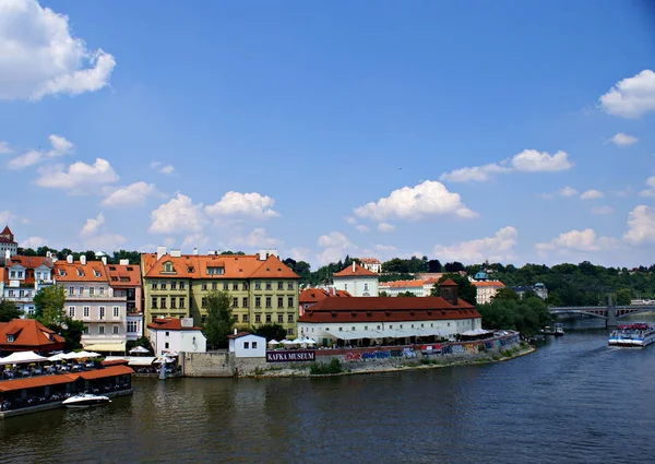 Prague République Tchèque Juillet 2014 Prague Sur Rivière Vltava Une — Photo