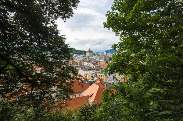 Ljubljana Eslovénia Junho 2015 Vista Aérea Sobre Cidade Liubliana Partir — Fotografia de Stock