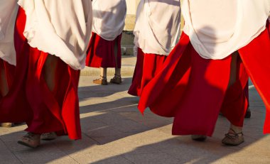 Köstence , Romanya - 28 Ağustos 2015. Yıllık Antik Festivali Tomis Köstence Eski Kent - Ovidiu Meydanı, romalılar ve Dacians alışkanlıkları, yaşam tarzı ve mücadele taktikleri mevcut.
