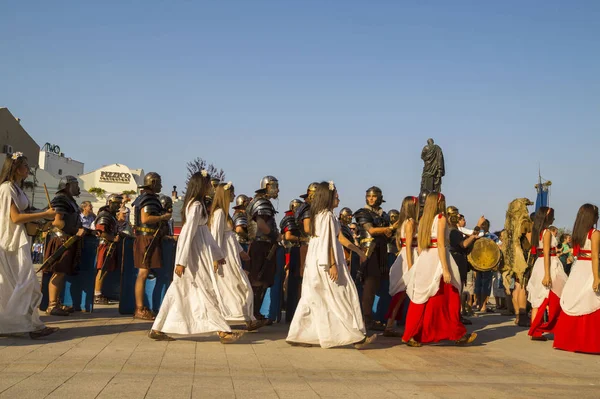 Constanta Rumunia Sierpnia 2015 Coroczne Antique Festival Tomis Starym Mieście — Zdjęcie stockowe