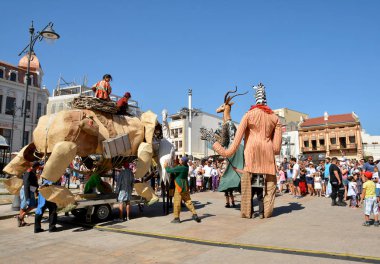 Köstence, Romanya - 3 Eylül 2017. Uluslararası Sokak Festivali 